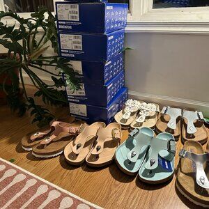 6 brand new pairs of Birkenstocks - size 42